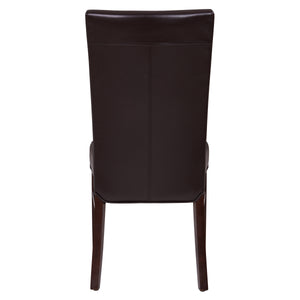 Milton Bonded Leather Dining Chair Set of 2 - Stylish Parsons Accent Chairs for Modern Interiors