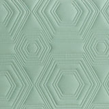 Rhapsody Green Queen 3pc Quilt Set