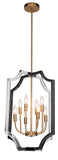 Bethel Black & Clear Chandelier in Metal & Acrylic