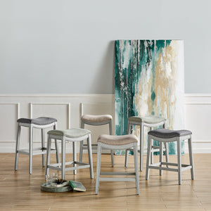 Grover Fabric Counter Stool Lyon Cream