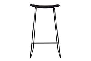 Porter Designs Yuki Solid Mango Wood Seat Contemporary Bar Stool Black 07-108-11-8654-1
