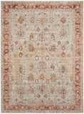 Nourison Petra PTR02 Persian Machine Made Power-loomed Indoor only Area Rug Ivory 9'3" x 12'7" 99446027092