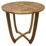 Carina Outdoor Acacia Wood Bistro Table, Teak Noble House