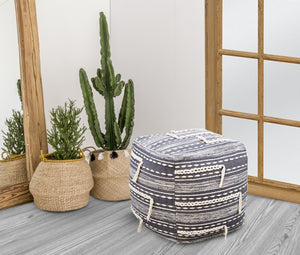 Spike Grey Ottoman