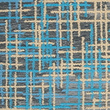 Nourison Symmetry SMM08 Artistic Handmade Tufted Indoor Area Rug Blue/Beige 7'9" x 9'9" 99446496027