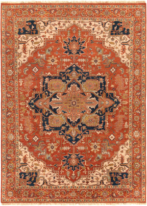 Zeus ZEU-7805 Traditional NZ Wool Rug ZEU7805-811 Rust, Violet, Khaki, Rose, Olive, Bright Purple, Light Gray, Wheat 100% NZ Wool 8' x 11'