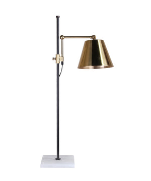 Bethel Black Table Lamp in Metal & Marble