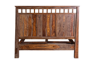 Porter Designs Kalispell Solid Sheesham Wood King Natural Bed Natural 04-116-17-PD101H-KIT