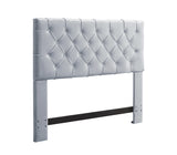 Rivka Silver Twin Velvet Headboard