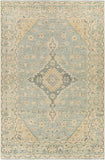 Zahra ZHA-2302 Traditional Wool Rug ZHA2302-81012 Dark Green, Sage, Blush, Tan, Beige 100% Wool 8'10" x 12'