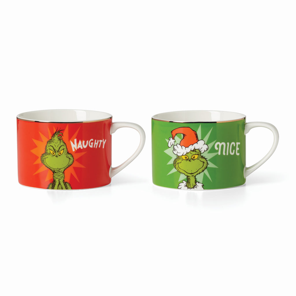 Grinchie Gifts Naughty & Nice Mug Set
