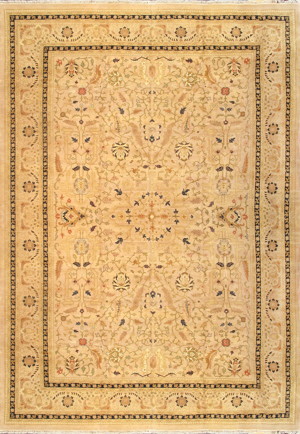 Pasargad Antique Melody Collection Navy Lamb's Wool Area Rug 024464-PASARGAD