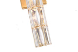 Bethel Gold Wall Sconce in Metal & Crystal