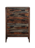 Porter Designs Fall River Solid Sheesham Wood Contemporary Chest Gray 04-117-03-4477