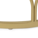 Biljon Modern Glam End Table, Champagne Gold Noble House