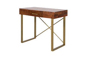 Porter Designs Sudbury Solid Acacia Wood Modern Desk Natural 10-190-05-1024