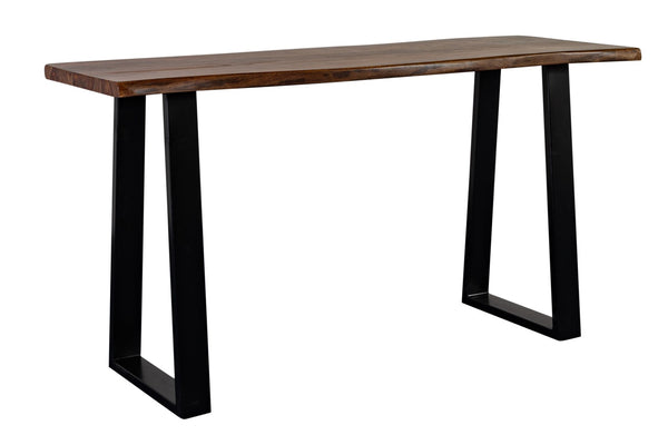Porter Designs Manzanita Live Edge Solid Acacia Wood Natural Console Table Brown 05-196-10-5840T-KIT