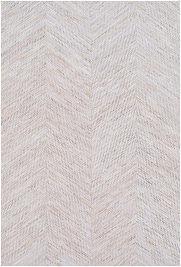 Zander ZND-1001 Modern Hair On Hide Rug ZND1001-58 Cream, Taupe, Tan 100% Hair On Hide 5' x 8'
