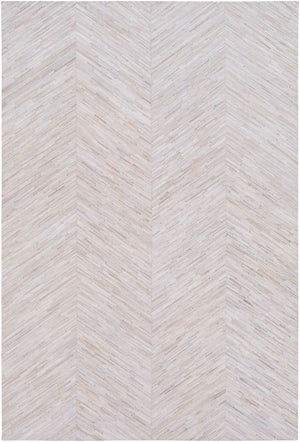 Zander ZND-1001 Modern Hair On Hide Rug ZND1001-58 Cream, Taupe, Tan 100% Hair On Hide 5' x 8'