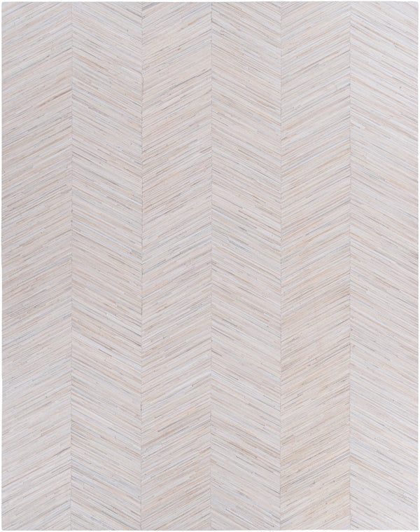 Zander ZND-1001 Modern Hair On Hide Rug ZND1001-810 Cream, Taupe, Tan 100% Hair On Hide 8' x 10'