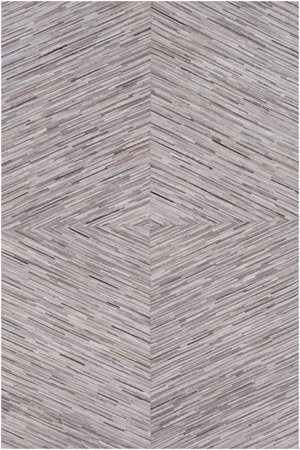 Zander ZND-1003 Modern Hair On Hide Rug ZND1003-58 Cream, Taupe, Tan 100% Hair On Hide 5' x 8'