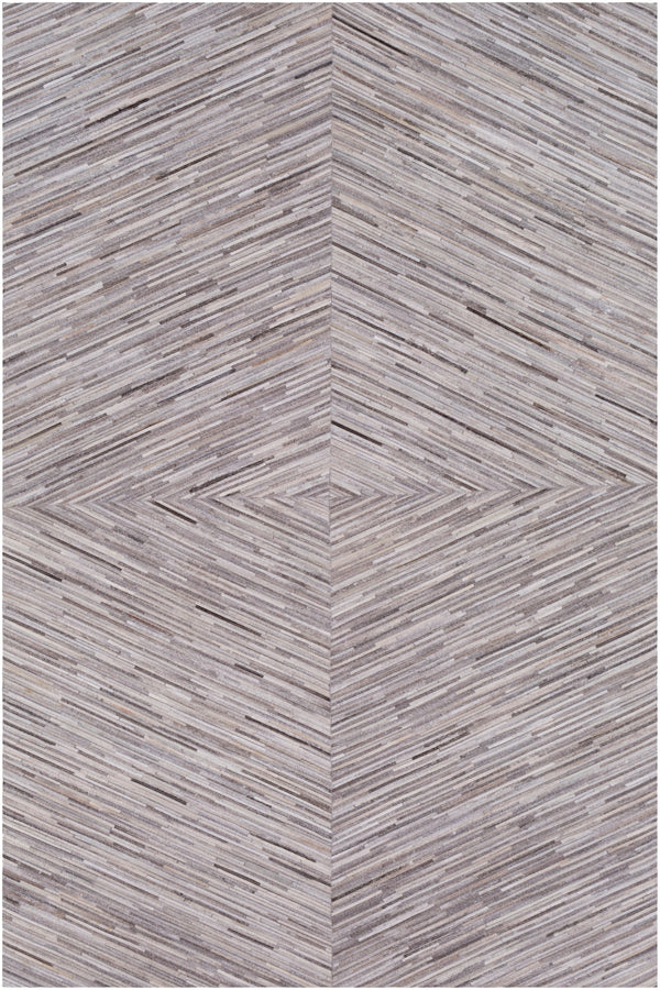 Zander ZND-1003 Modern Hair On Hide Rug ZND1003-58 Cream, Taupe, Tan 100% Hair On Hide 5' x 8'