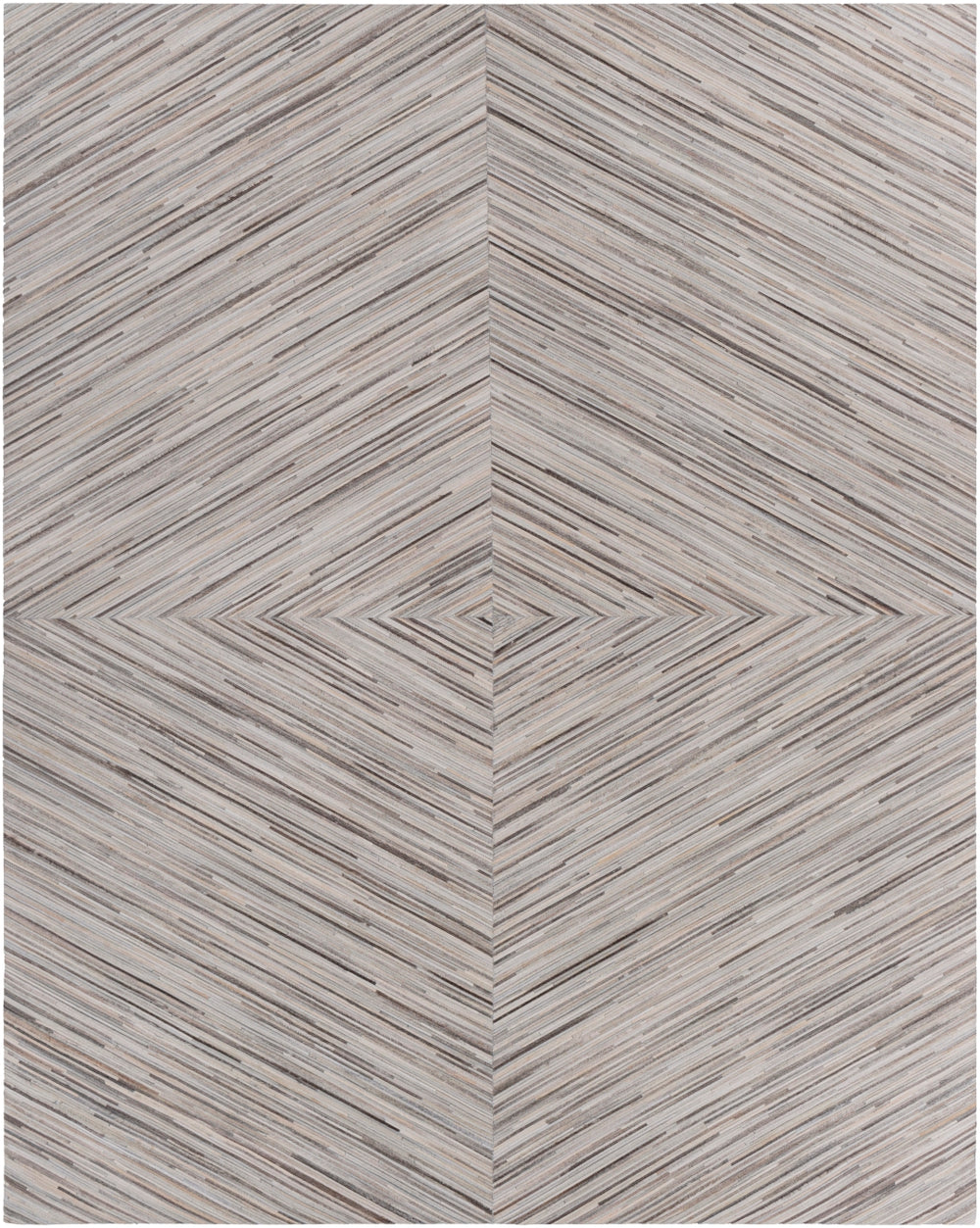 Zander ZND-1003 Modern Hair On Hide Rug ZND1003-58 Cream, Taupe, Tan 100% Hair On Hide 5' x 8'