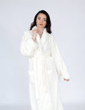 Belgian Beige Fleece Robe