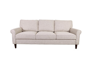 Porter Designs Kason Microfiber Transitional Sofa Cream 01-216C-01-4010