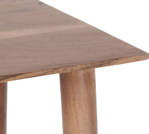 Porter Designs Portola Solid Acacia Wood Transitional End Table Natural 09-108-07-1012