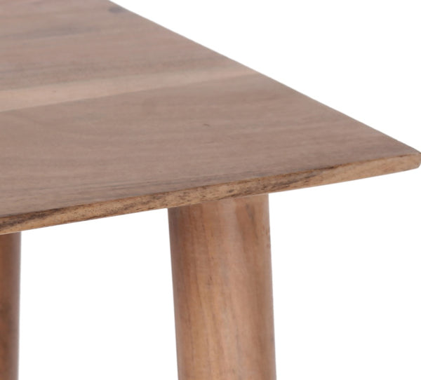 Porter Designs Portola Solid Acacia Wood Transitional End Table Natural 09-108-07-1012