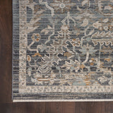 Nourison Nyle NYE02 Bohemian Machine Made Power-loomed Indoor only Area Rug Navy Multicolor 9'10" x 13'6" 99446104809