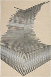 Nourison Symmetry SMM06 Artistic Handmade Tufted Indoor Area Rug Ivory/Grey 5'3" x 7'9" 99446495532