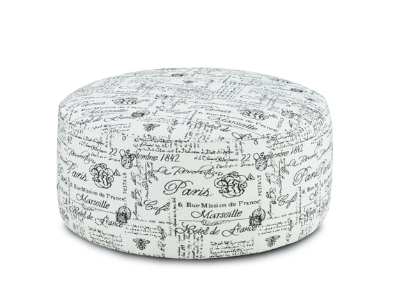 Fusion 140 Transitional Cocktail Ottoman 140 Francaise Ebony