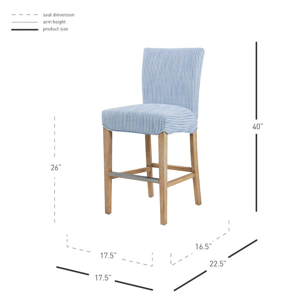Milton Fabric Counter Stool
