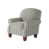 Fusion 532-C Transitional Accent Chair 532-C Farmhouse Indigo Accent Chair