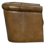 Axton Swivel Leather Club Chair