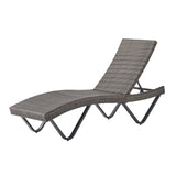 San Marcos Grey Single Chaise Lounge Noble House