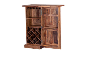 Porter Designs Taos Solid Sheesham Wood Natural Bar Brown 07-116-30-PDU09H