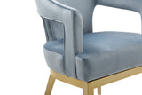 Gourdon Blue Accent Chair