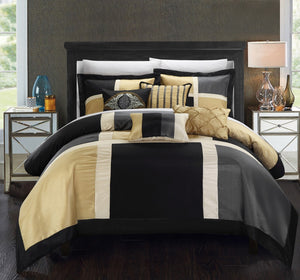 ALLETA BLACK KING 7PC COMFORTER SET