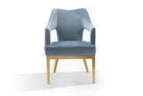 Gourdon Blue Accent Chair