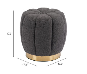Zuo Modern Napa 100% Polyester, Plywood, MDF, Stainless Steel Modern Ottoman Dark Gray 100% Polyester, Plywood, MDF, Stainless Steel