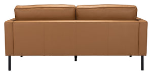 Zuo Modern Decade 100% Polyester, Plywood, Steel Modern Commercial Grade Sofa Brown, Black 100% Polyester, Plywood, Steel