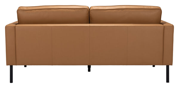 Zuo Modern Decade 100% Polyester, Plywood, Steel Modern Commercial Grade Sofa Brown, Black 100% Polyester, Plywood, Steel