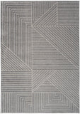 Nourison Calvin Klein Ck023 Balance BLN01 Modern & Contemporary Machine Made Power-loomed Indoor only Area Rug Grey/Ivory 7'10" x 9'10" 99446081056