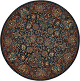 Nourison Nourison 2020 NR201 Persian Machine Made Loomed Indoor Area Rug Navy 7'5" x ROUND 99446363411
