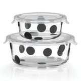 Kate Spade Deco Dot™ 2-Piece Round Food Storage Set 875252 875252-LENOX