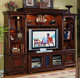 Hooker Furniture Brookhaven Traditional-Formal Home Theater Group in Hardwood Solids with Cherry Veneers 281-70-111